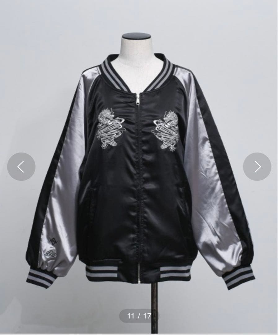 REFLEM×Dust Devilコラボスカジャン レフレム 地雷 パンク