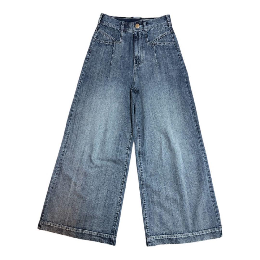 美品【LOULOU WILLOUGHBY】デニムバギーパンツ02 25年モデル