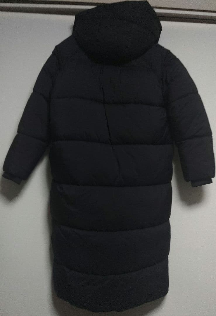 2024 ZARA ロング丈 ブラック ベンチコート