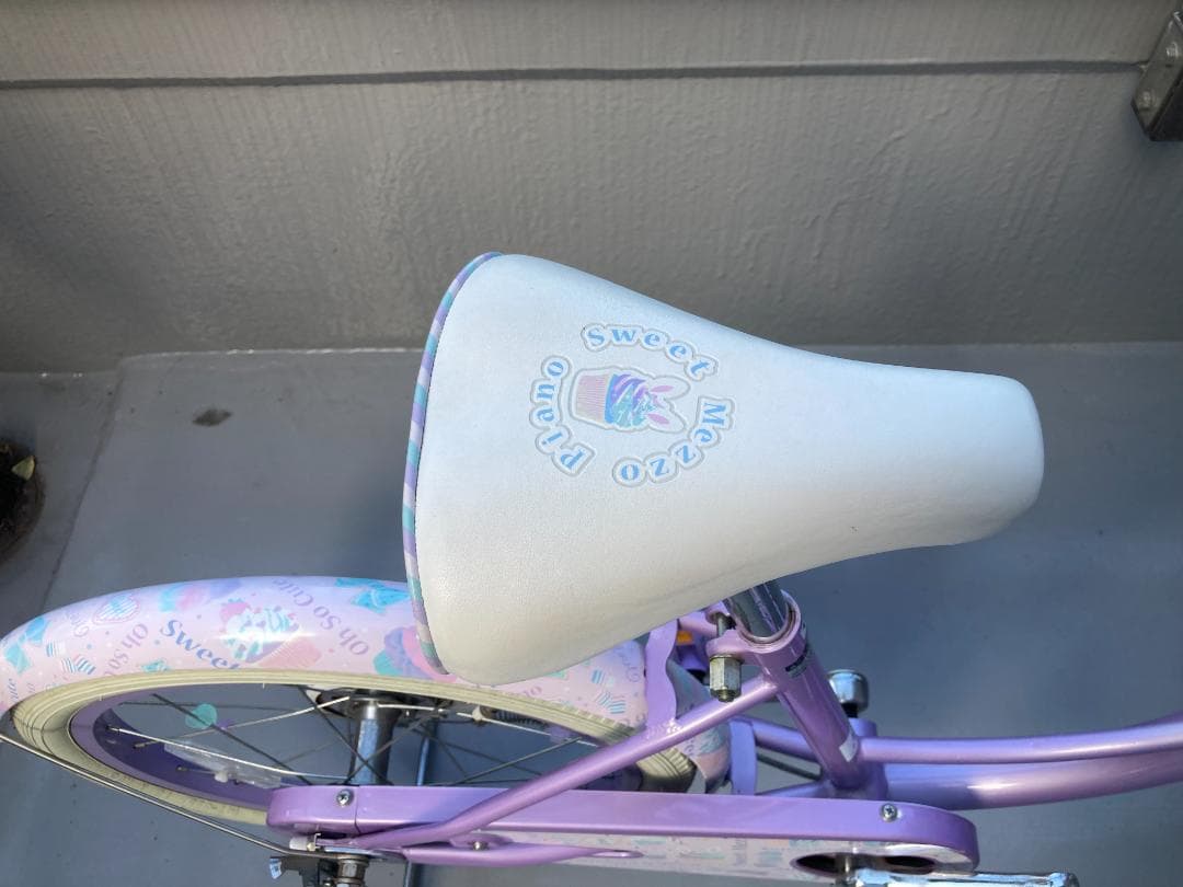 HR☆　子供用自転車　アサヒサイクルのメゾピアノ 紫色とピンク 18インチ