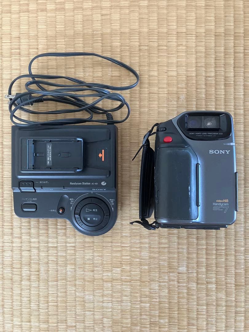 SONY Handycam SC7 Hi8 ＋ステーションセット ★ジャンク品
