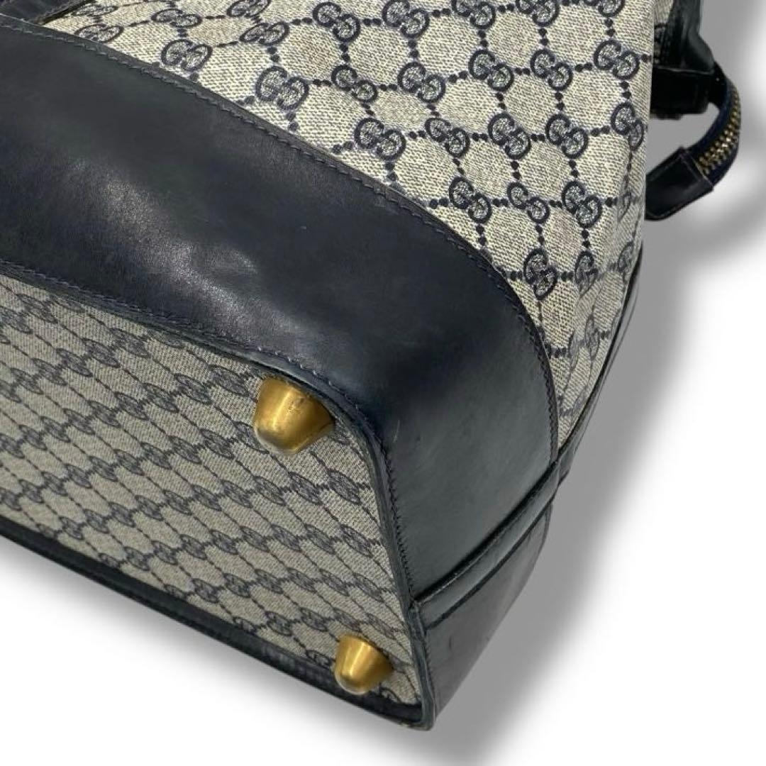 【良品】グッチ シェリーライン ボストン バッグ 00s メンズ ビンテージ