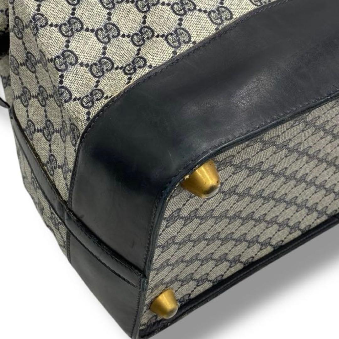 【良品】グッチ シェリーライン ボストン バッグ 00s メンズ ビンテージ