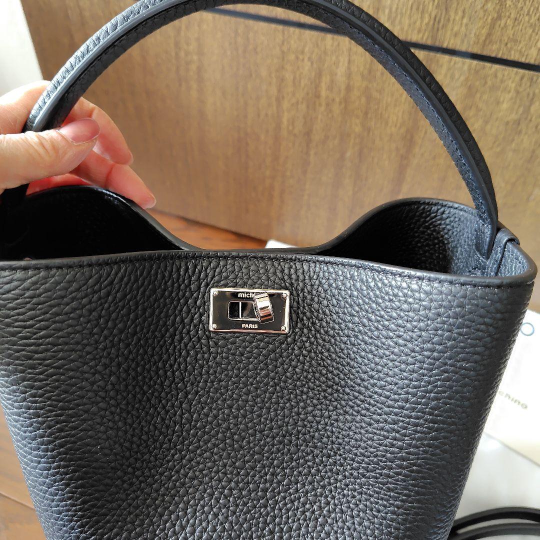 【本日限定価格】【極美品】michino バゲットバック オデオンミニ ブラック