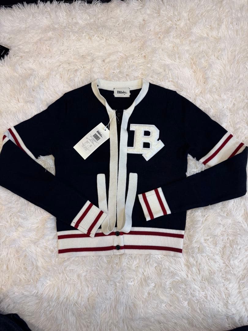 トップス naoBibiy B. CLUB TIE CARDIGAN