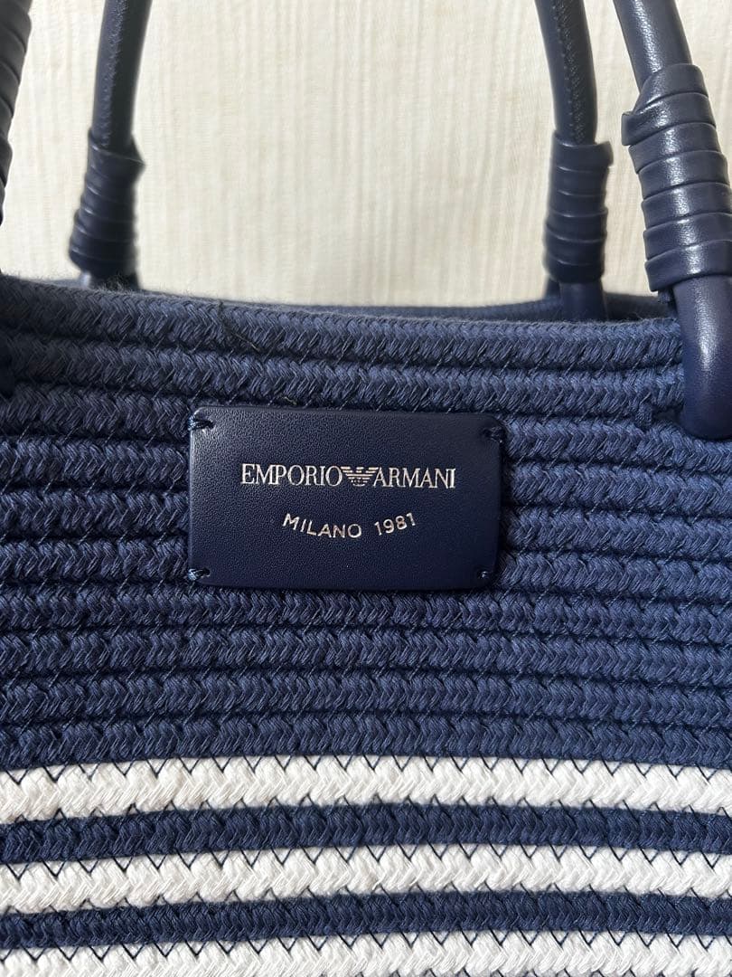 EMPORIO ARMANI ストライプ トートバッグ