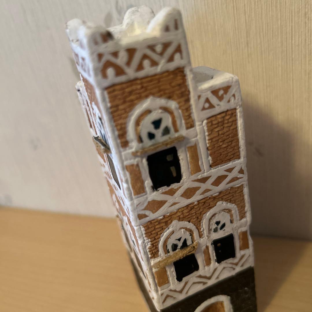 イエメン建物　インテリアオブジェ4点セット