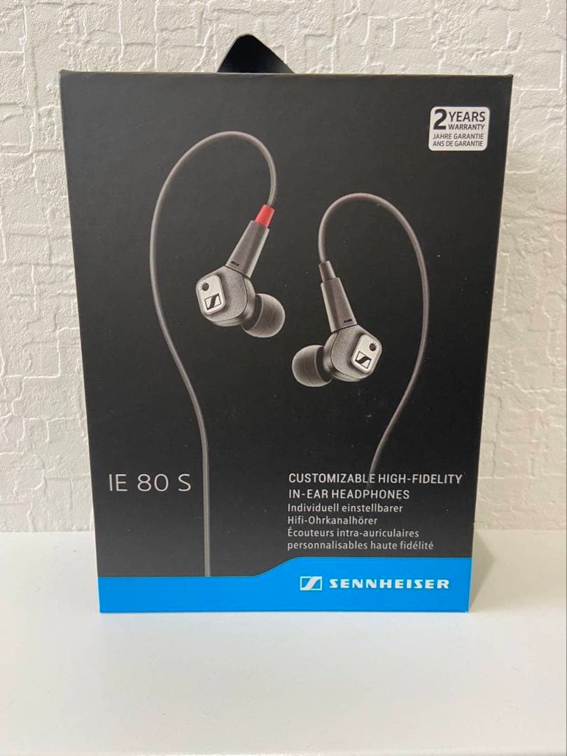 G SENNHEISER ゼンハイザー IE80S イヤホン ブラック 黒