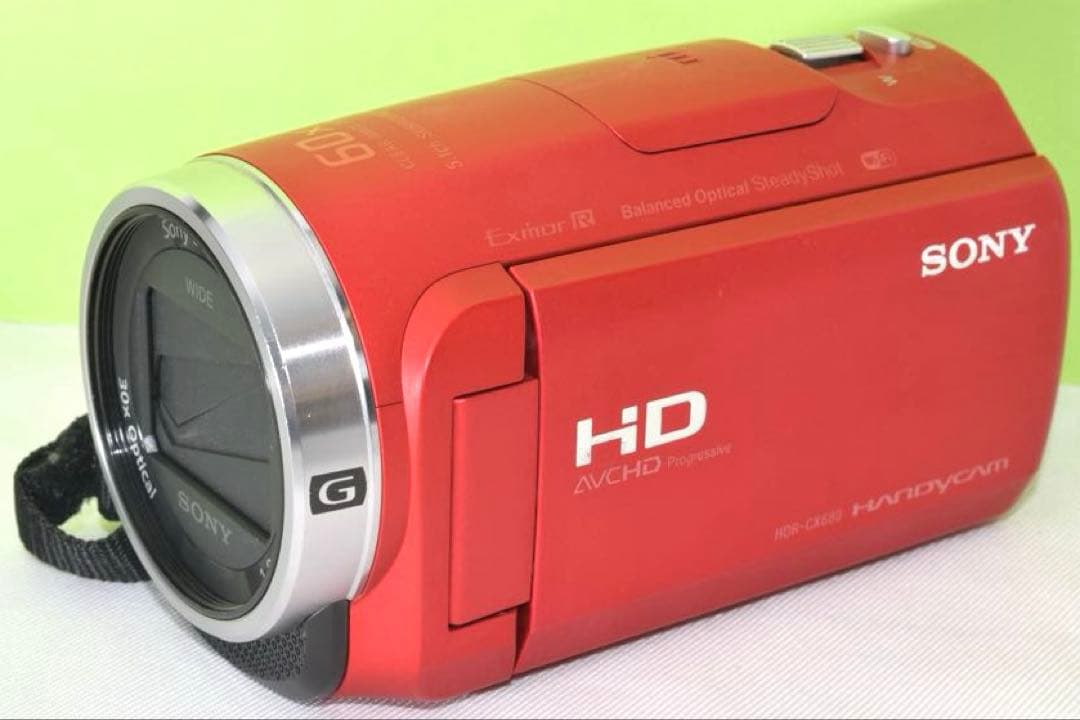 SONY CX680 レッド　☆送料無料☆