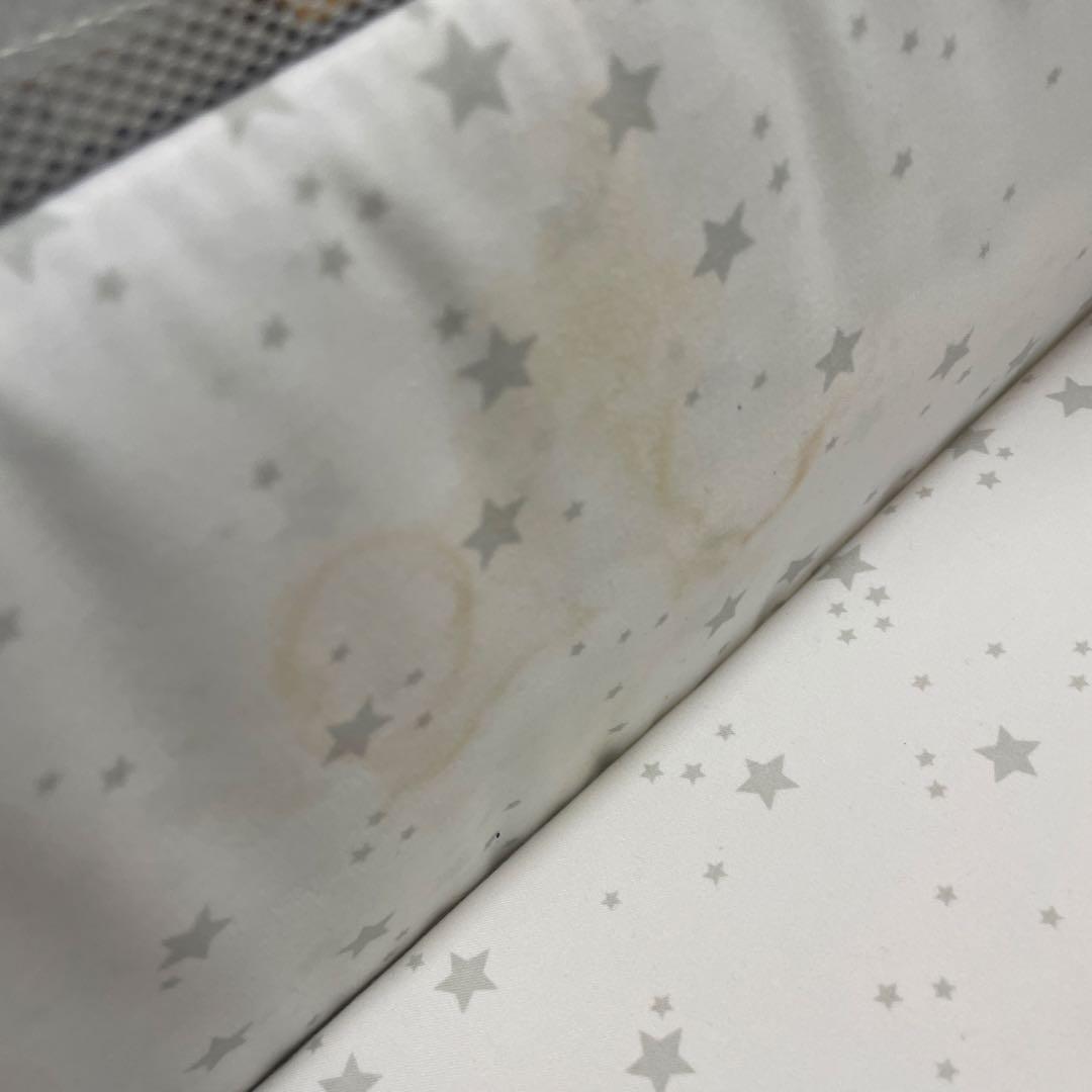 HZDMJ メッシュサイド ベビーベッド グレー