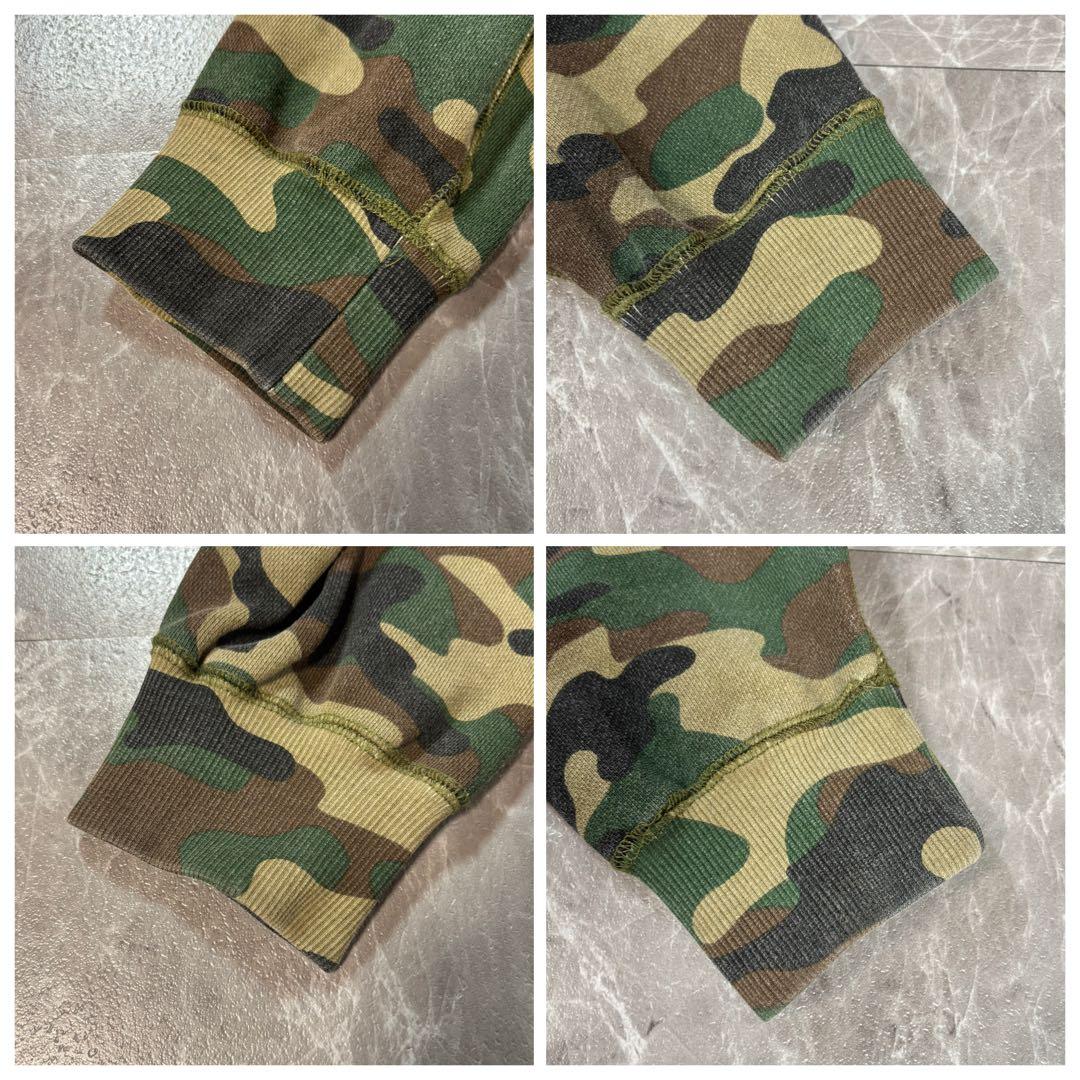 ★取扱注意★ブラックアイパッチ パーカー カモフラージュ【XL】刺繍ロゴ 迷彩柄