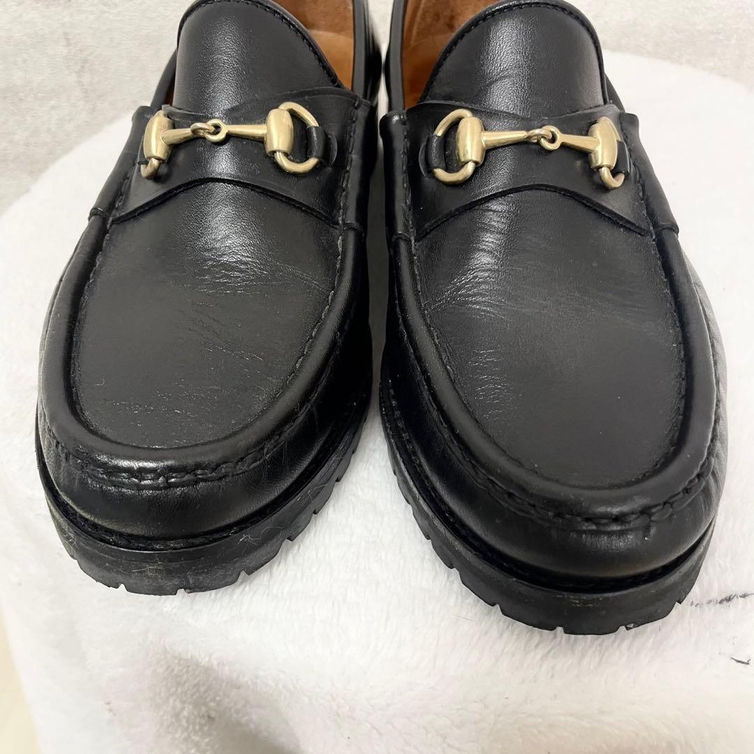 GUCCI グッチ　ローファー　革靴　ホースビット　ビジネスシューズ