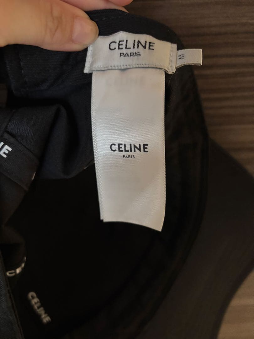 CELINE ブラック ベースボールキャップ Mサイズ