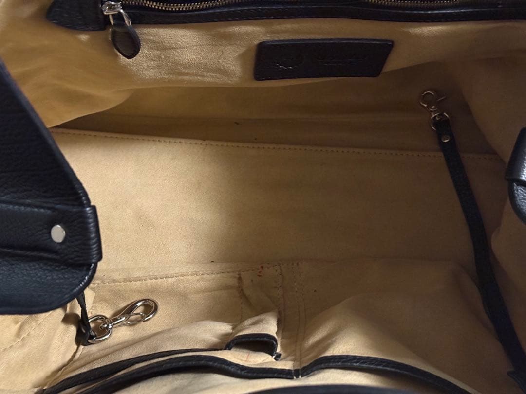 GANZO フレンチカーフ トートバッグ（L） ブラック