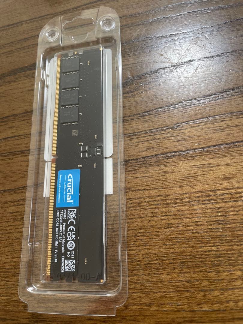 【価格高騰中】【人気のCrucial】DDR5-4800 32GB メモリー