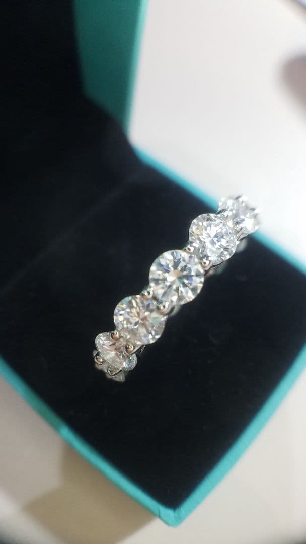 Amy.ページ！最高級モアサナイト　5ミリフルエタニティリング