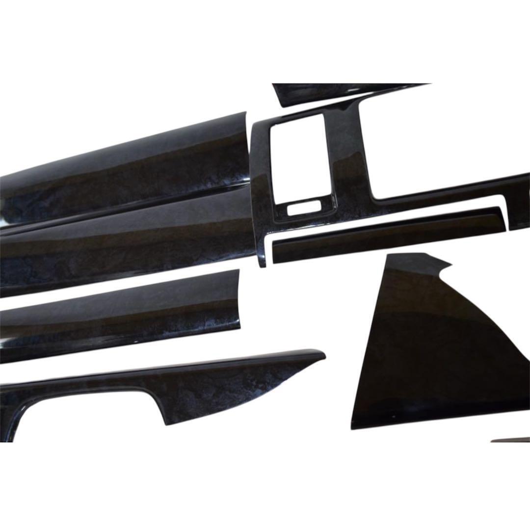 ハイエース 200系 標準 1型　2型 3D インテリアパネル 黒木目調　18P