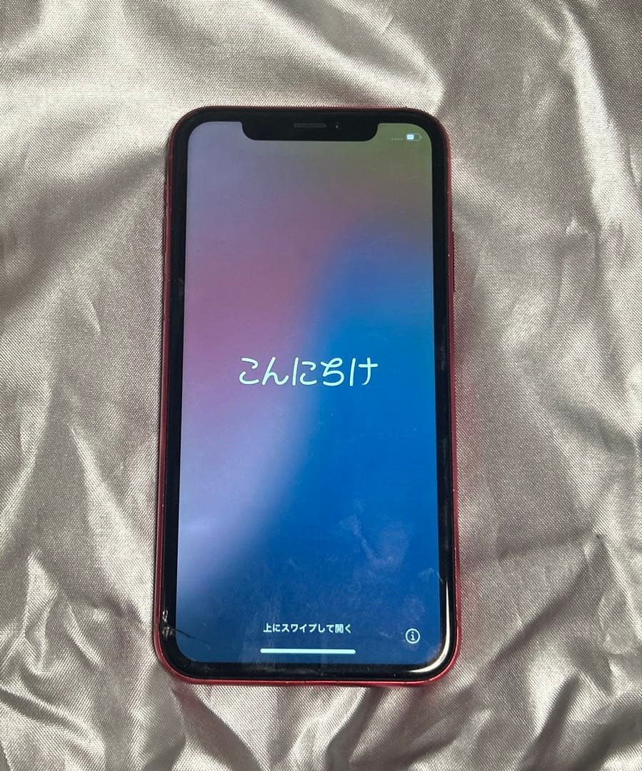 iPhoneXR ヒビあり