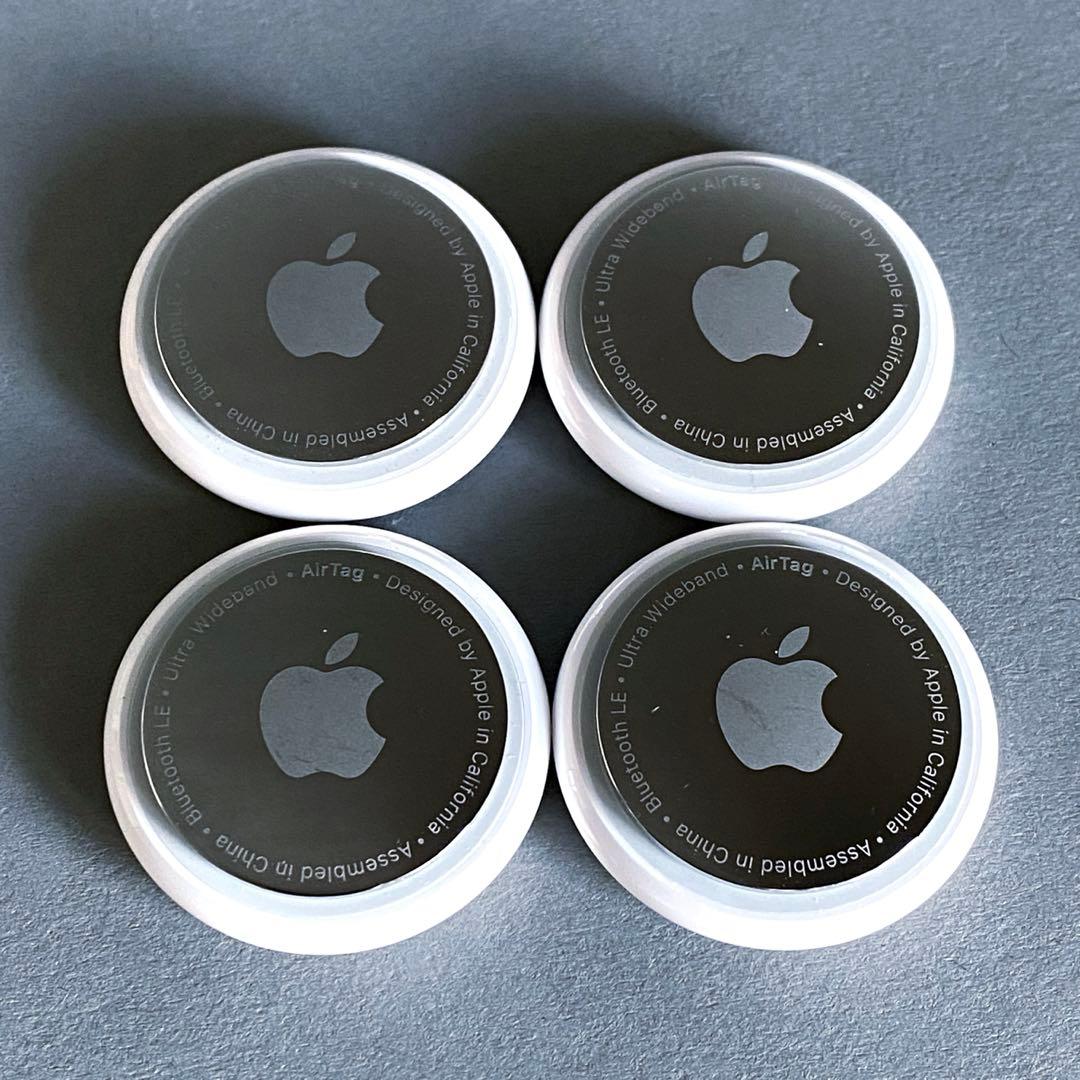Apple AirTag 本体 4個セット ホワイト