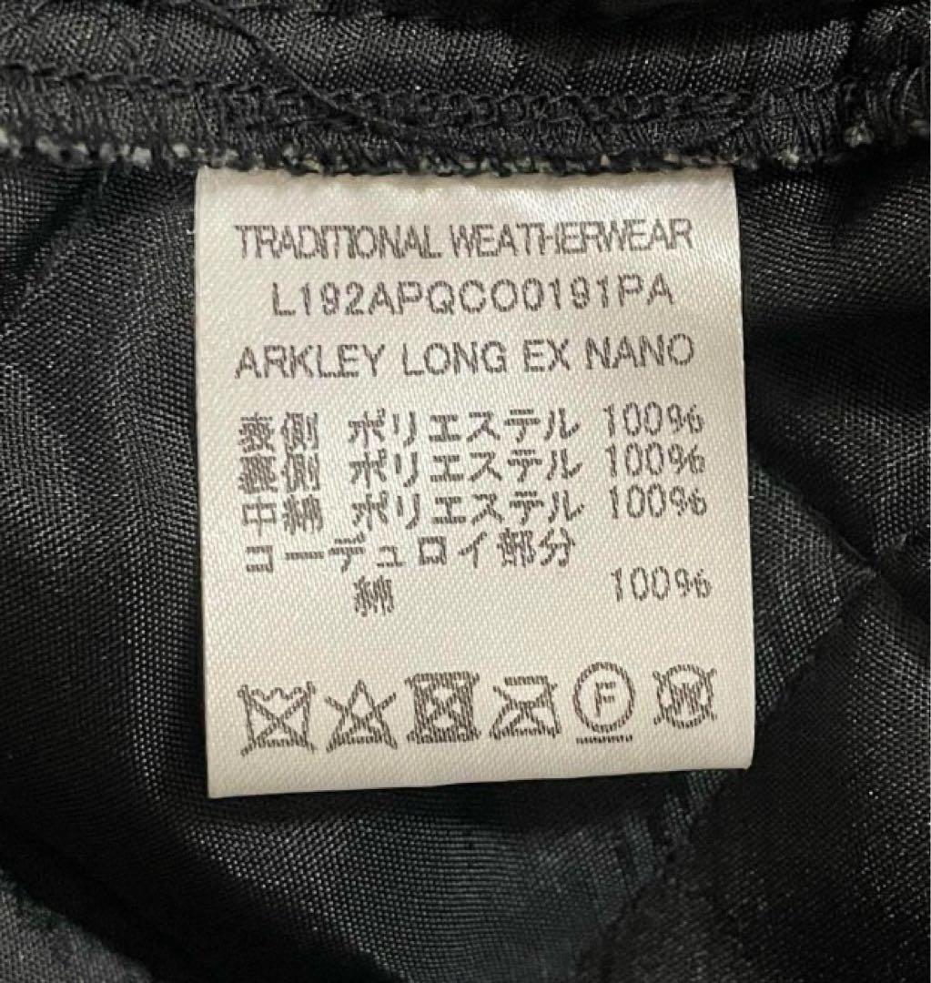 トラディショナルウェザーウェア　キルティング　ロングコート　チェック　34