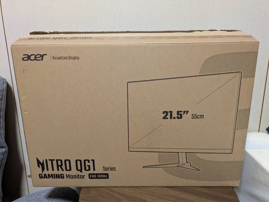 Acer ゲーミングモニター本体と付属品 21.5インチ 100Hz