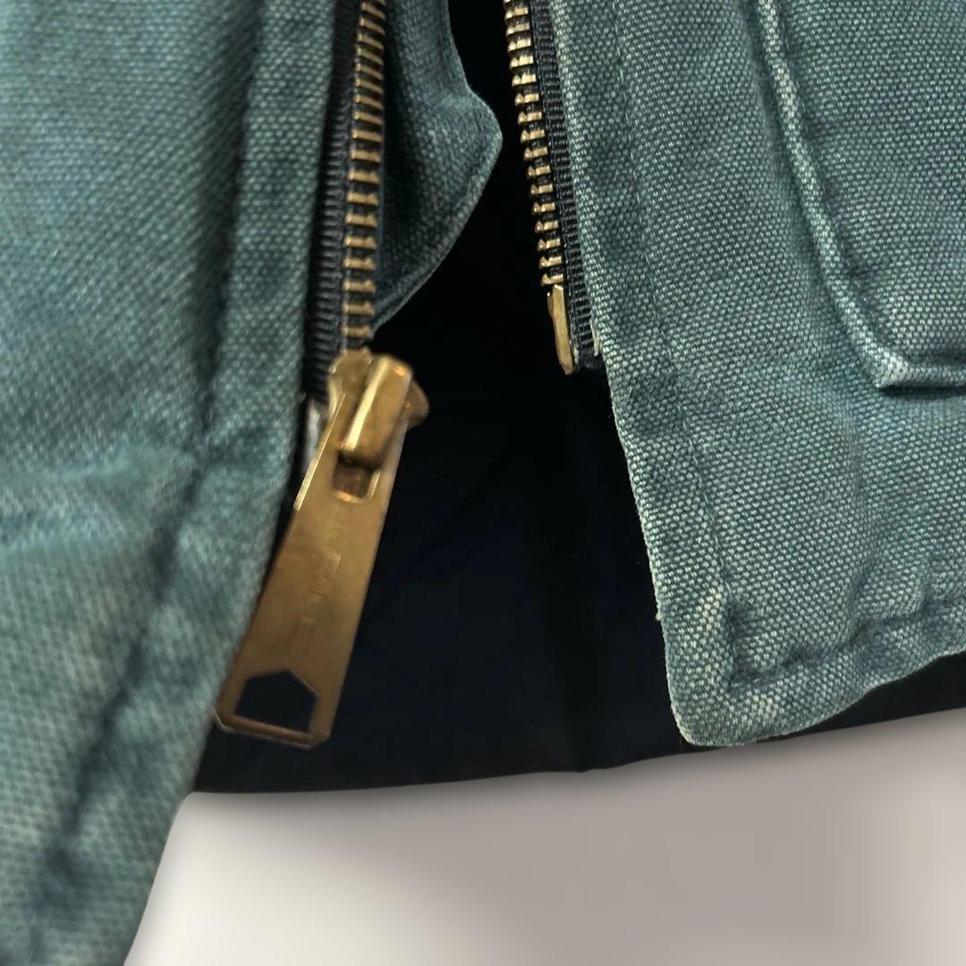 Carharttダック ベスト made in usa グリーン