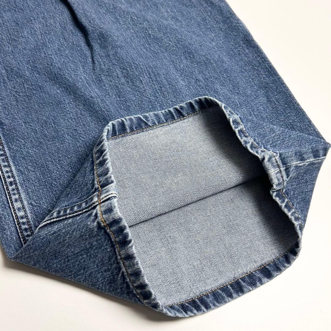 【未使用】ジョンローレンスサリバン/ウォッシュド加工デニムワイドパンツ/Mサイズ