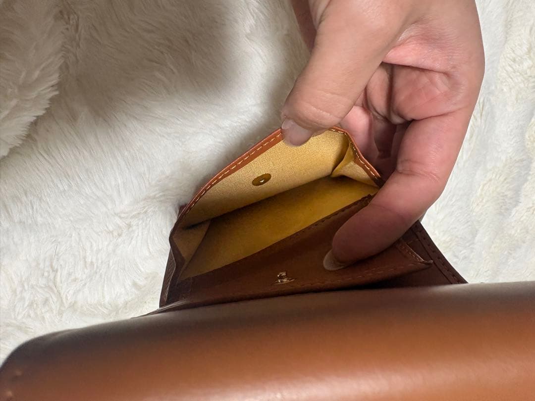 miu miu ブラウン 三つ折り財布