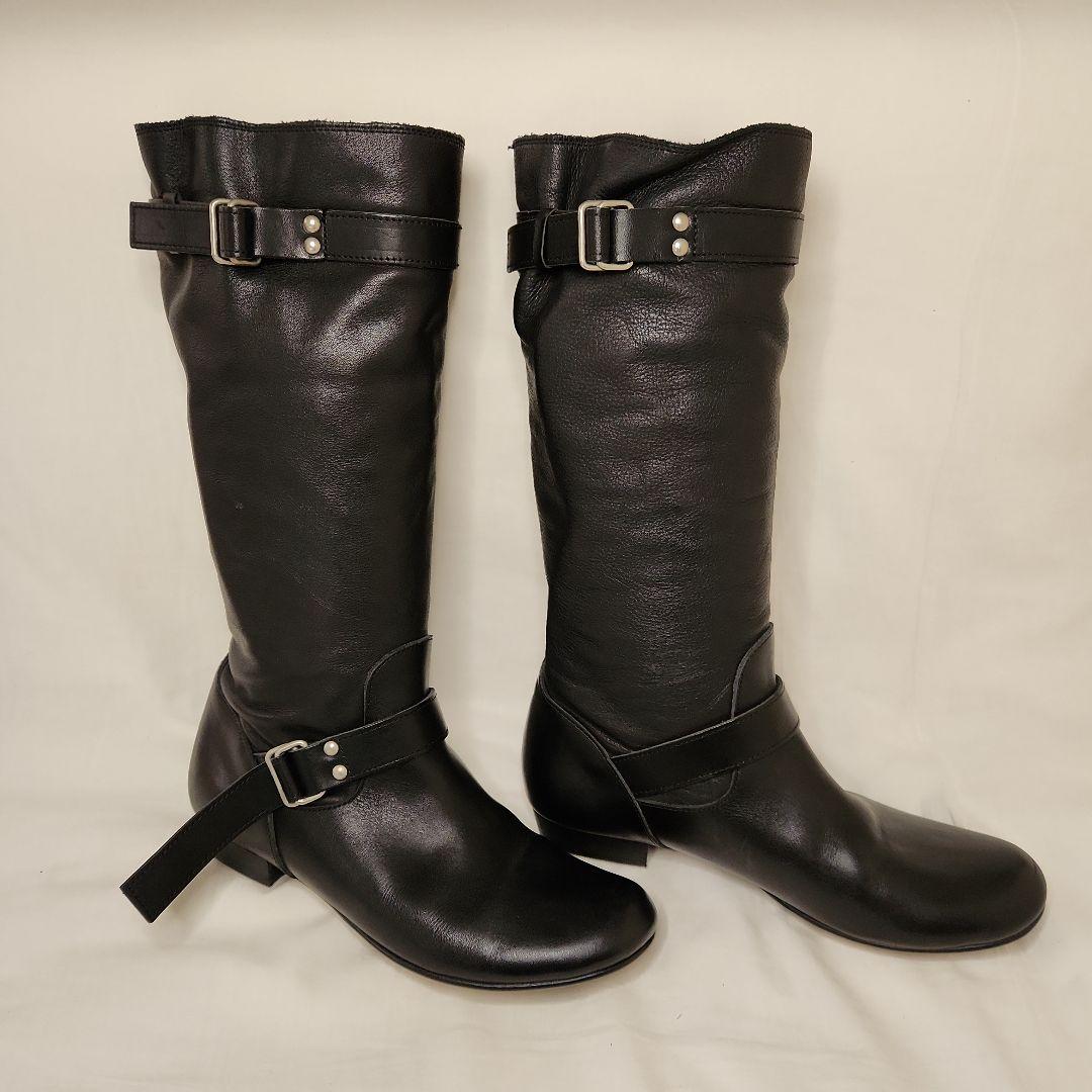 Y's ワイズ ヨウジヤマモト ソフトレザー ロング エンジニアブーツ 24cm