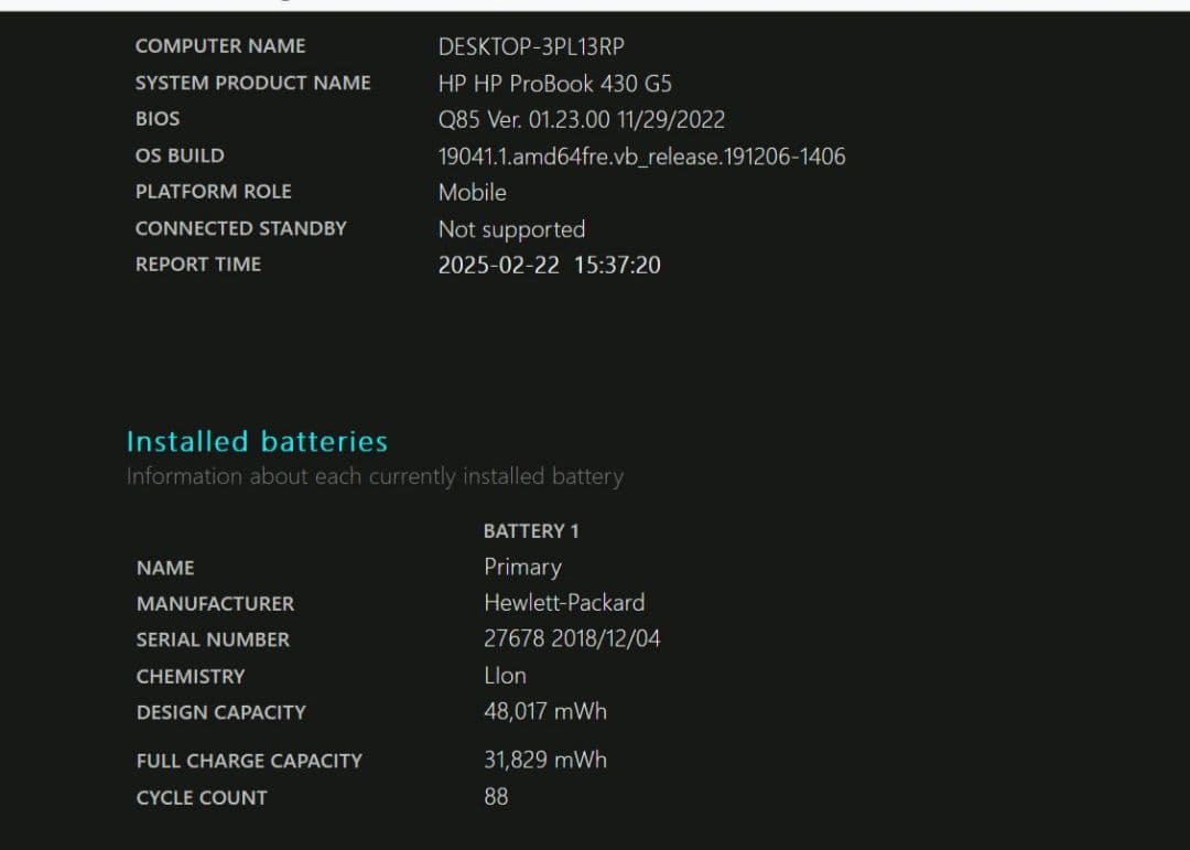 Windowsノート本体 HP ProBook 430 G5/Core i5-7200U