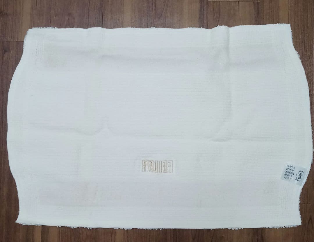 2511　フェイラー　マット　ホワイト　ローズ柄　新品