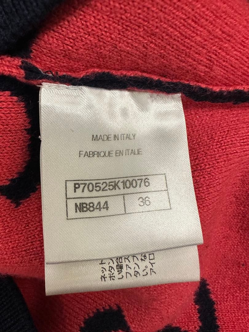 CHANEL ロゴ入り長袖ニットセーター