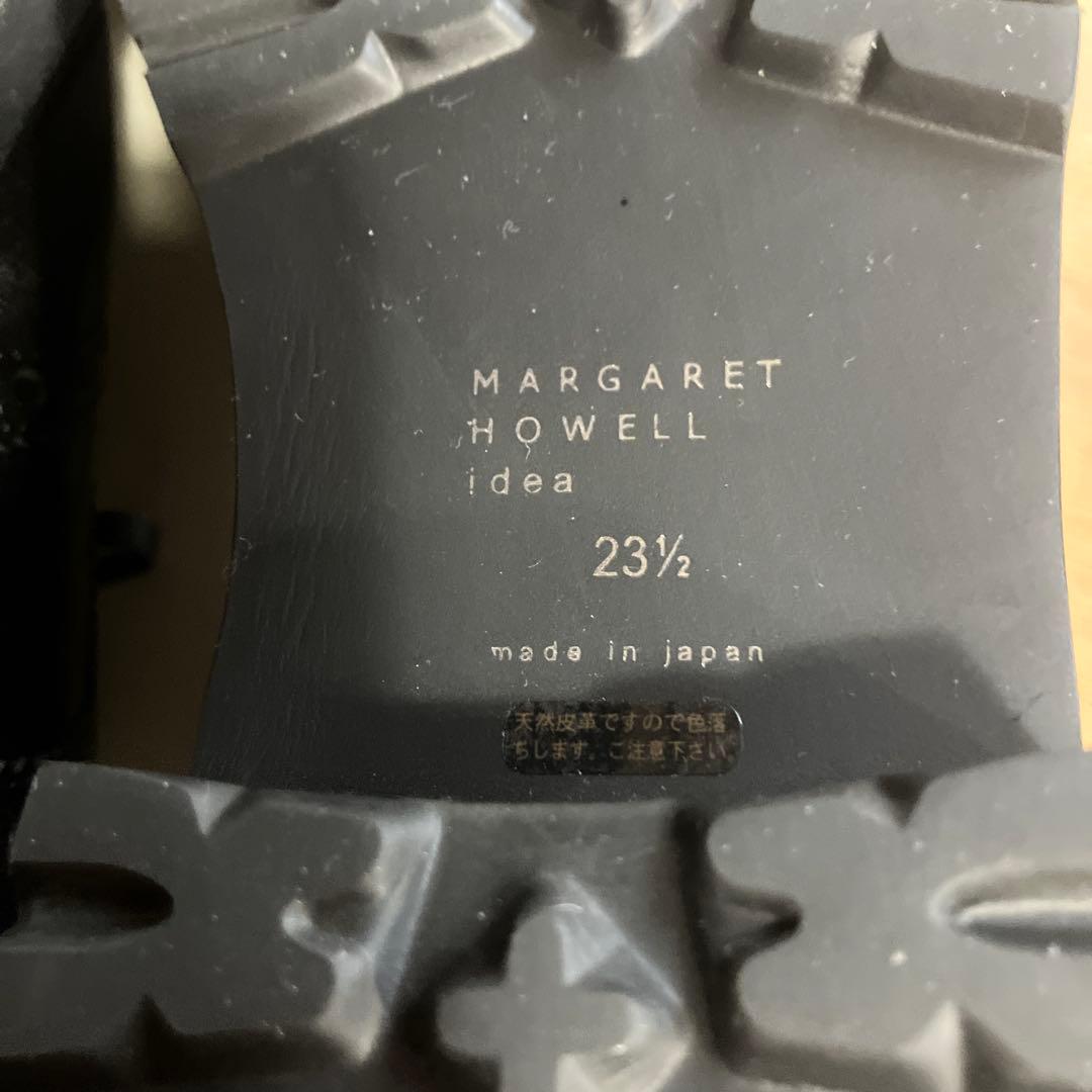 マーガレットハウエル　レザー レースアップウイングチップシューズ