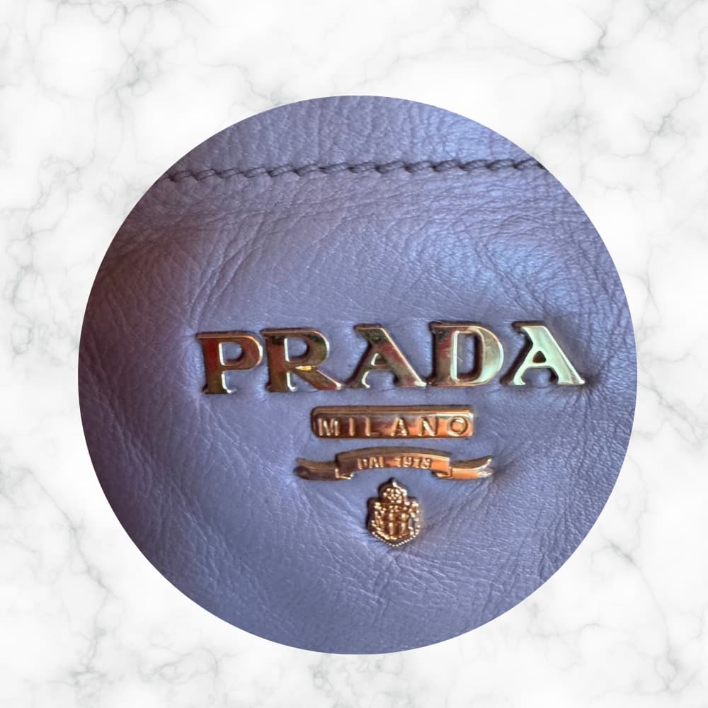 PRADA⭐︎リボンレザー２WAYバッグ⭐︎ベージュ⭐︎