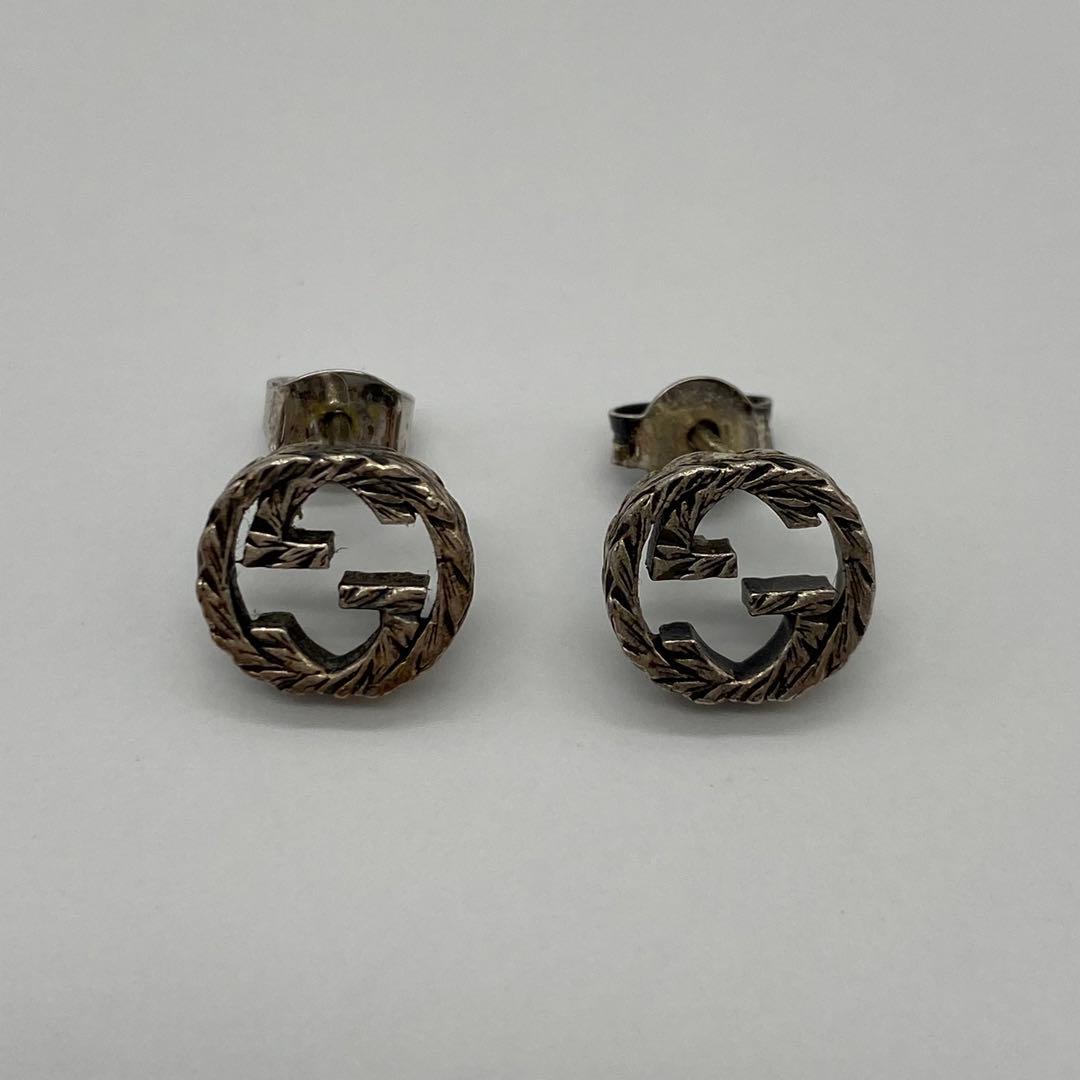 グッチ GUCCI ピアス インターロッキング SV925