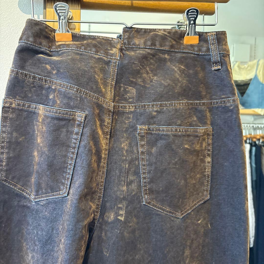 ジーナシスジーンズ デニム デニムパンツ フロッキーワイドデニム10450円