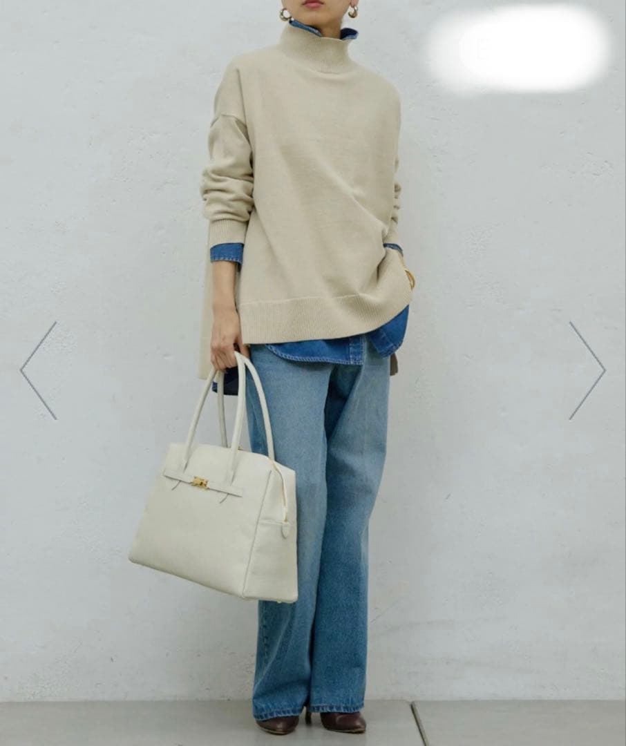 【GALLARDAGALANTE】オーバータートルニット　ベージュ　新品　未使用