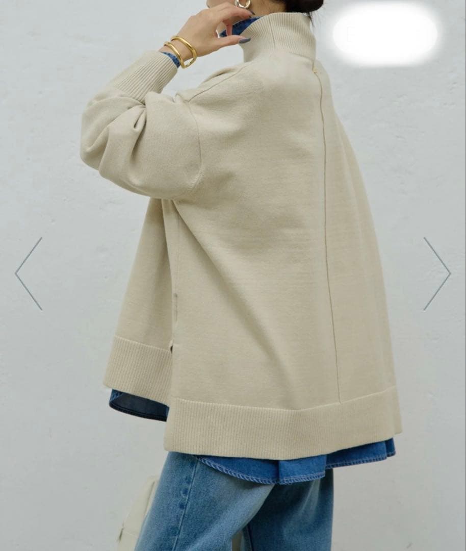 【GALLARDAGALANTE】オーバータートルニット　ベージュ　新品　未使用