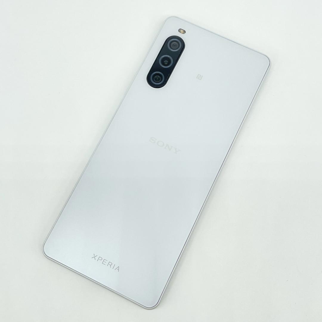 即配【美品】SIMフリー Xperia 10 V 128GB ホワイト 送料無料