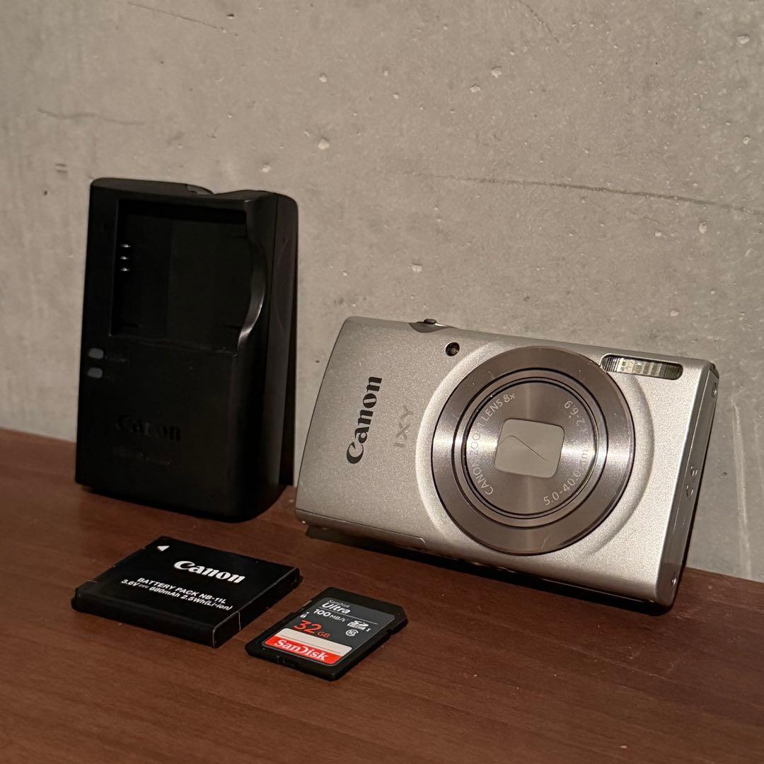 Canon キャノン コンパクトデジタルカメラ IXY180 シルバー ジャンク