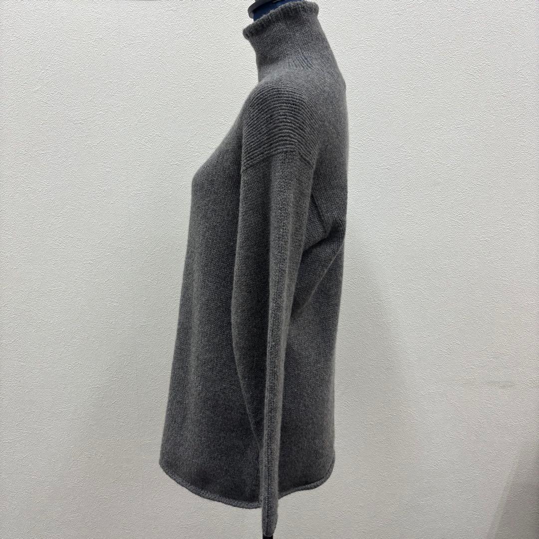 Hermes エルメス カシミヤ タートルネック ニット セーター グレー