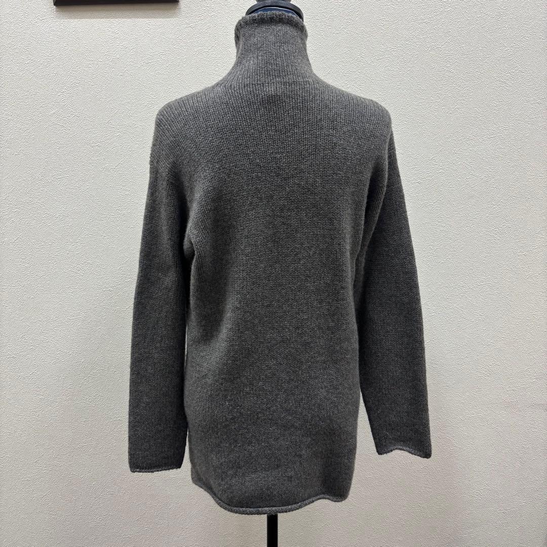 Hermes エルメス カシミヤ タートルネック ニット セーター グレー