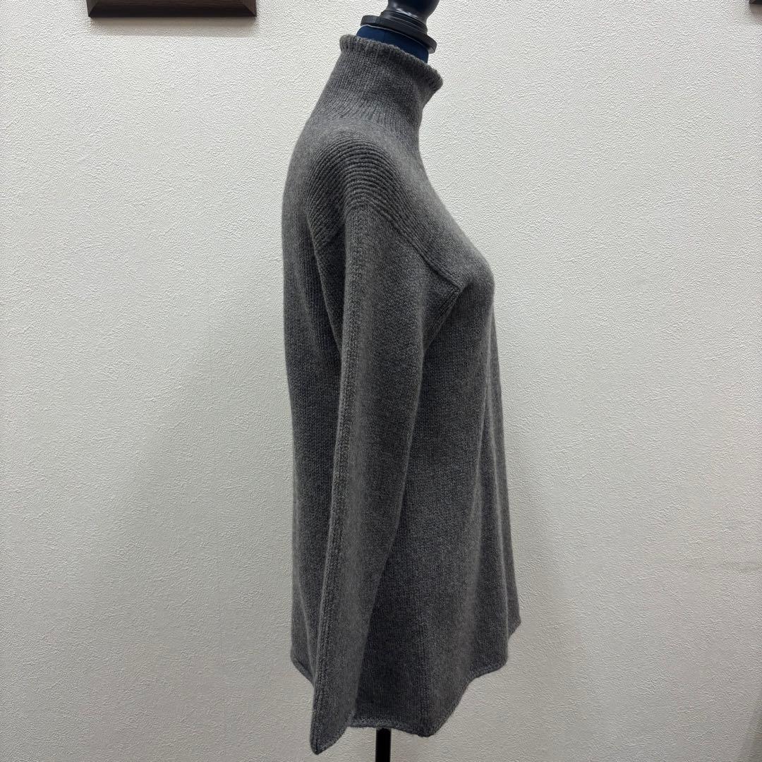 Hermes エルメス カシミヤ タートルネック ニット セーター グレー