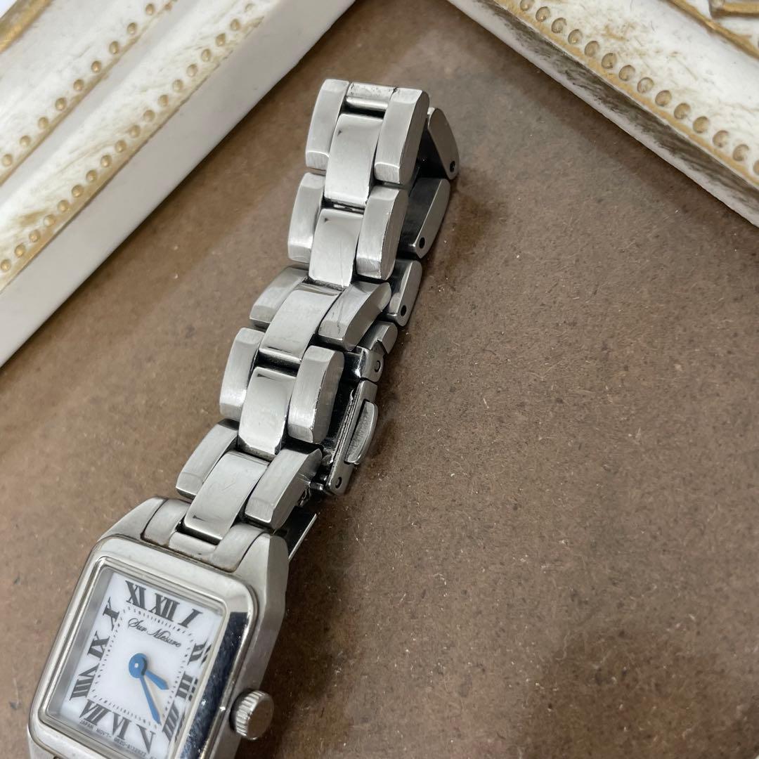 HIROB ソーラー腕時計 スクエア ローマ数字 箱付　コマ付き