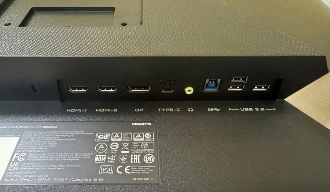 GIGABYTE M27U 4K 160Hzモニター　ディスプレイ ゲーミング