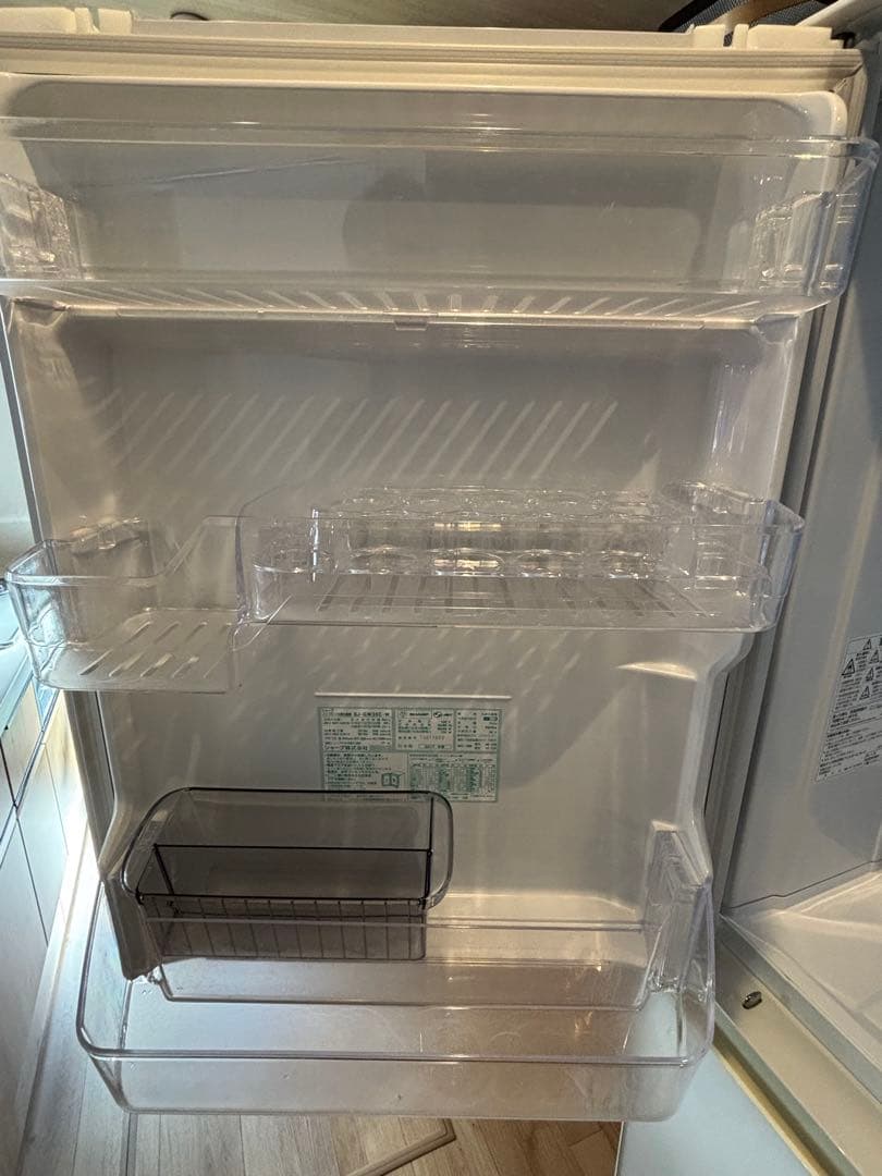 SHARP 3ドア冷蔵庫 SJ-GW35C-W 2017年製