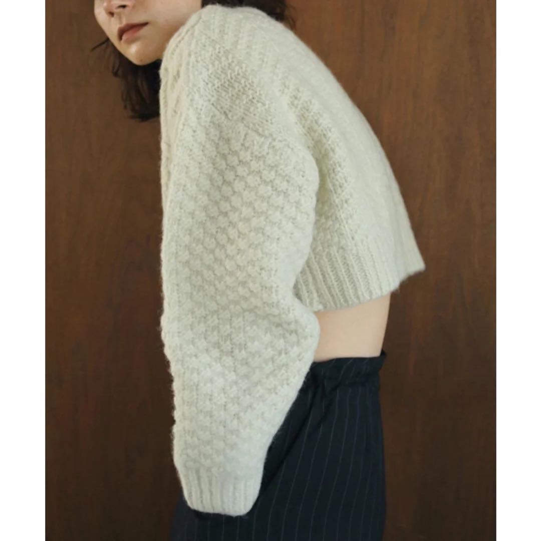 anuke(アンヌーク) Cable Knit Cardigan アイボリー