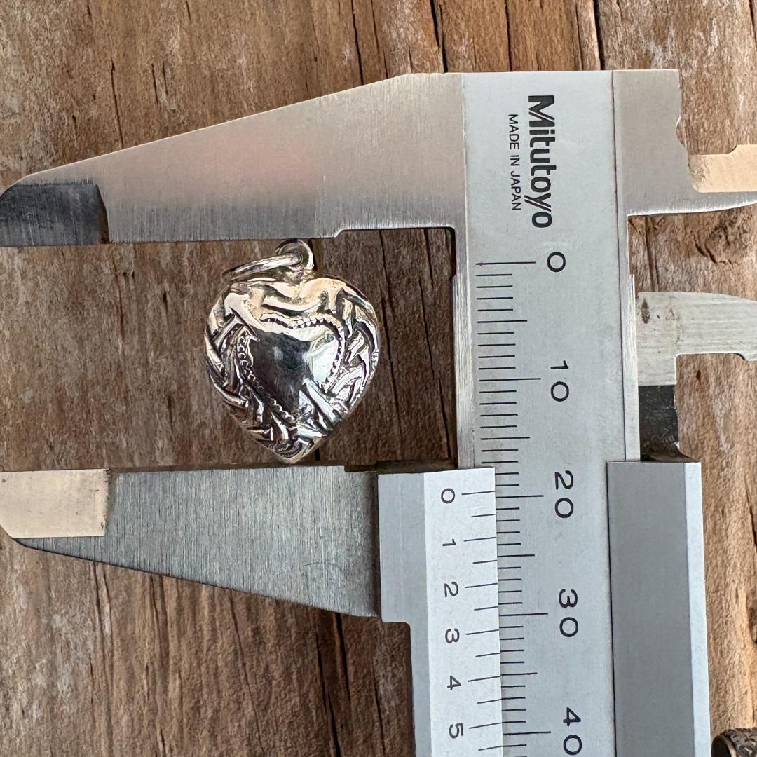 スウィートハートジュエリー　WW2　シルバー　ハート　両面　Arrow　アロー