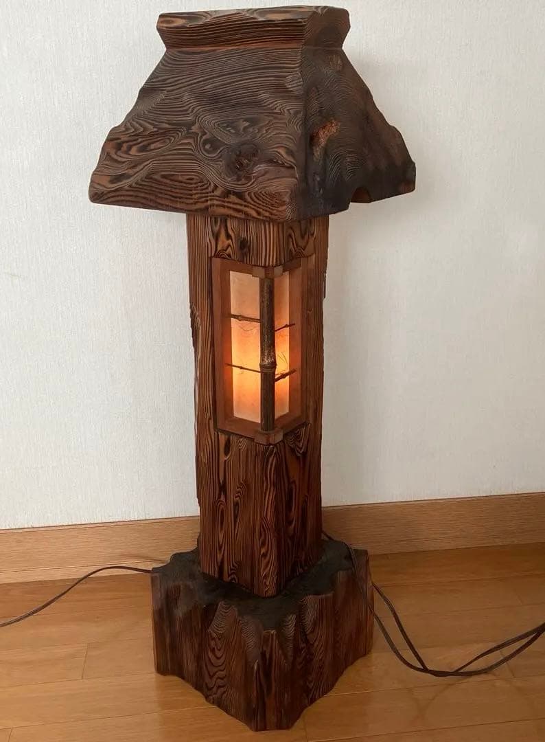 和風行灯照明 天然木