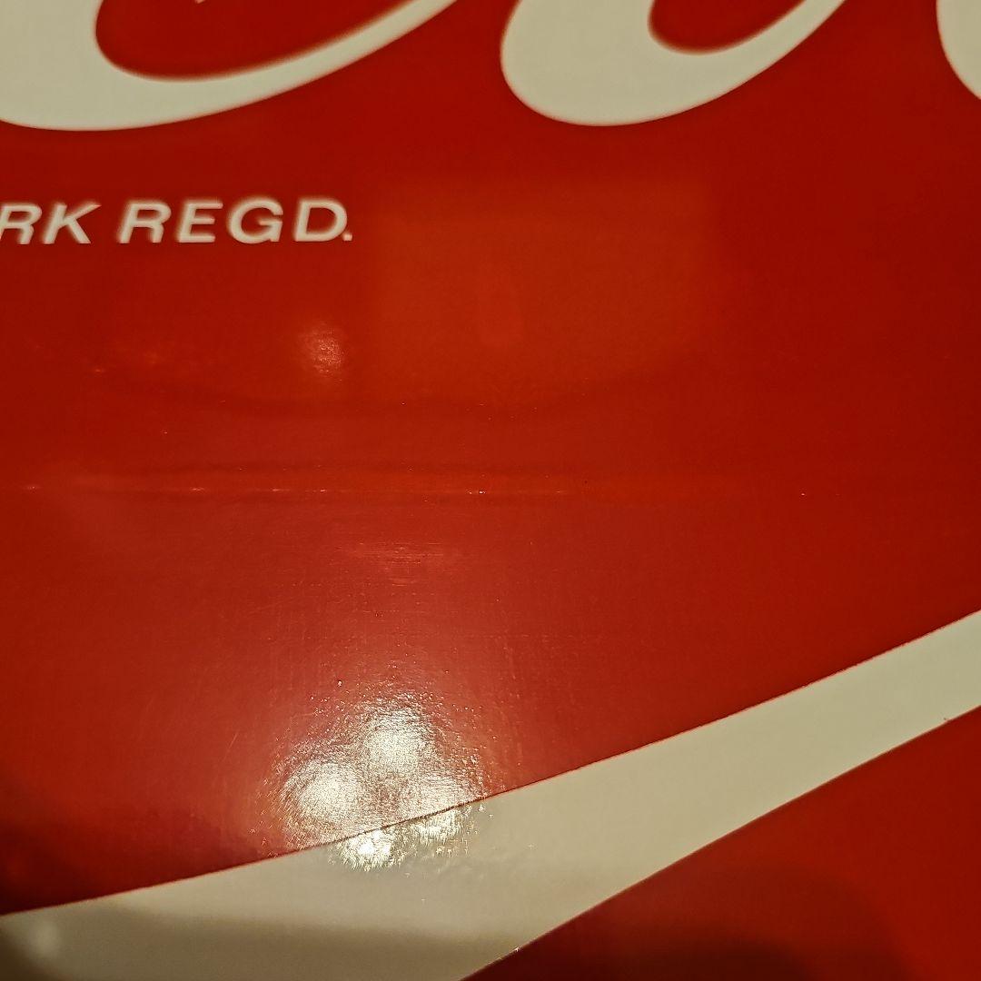 コカ・コーラ ブリキの特大看板 90cm × 90cm 非売品